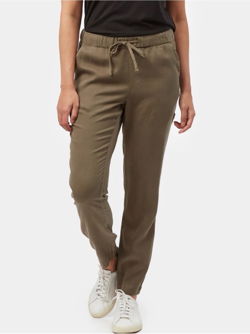 tentree Pacific Olive Elastic Waist Tencel Jogger Pants